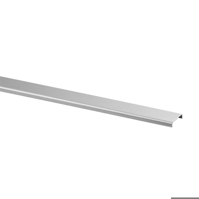 Glaskantbeskyttelse U-Profil 2,5m rustfri