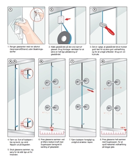 Vejledning til samling af 2 glas